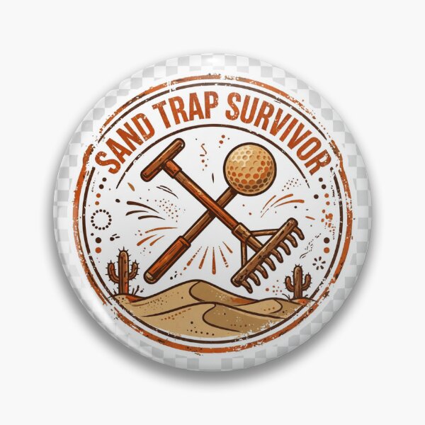 Item preview, Sand Trap Survivor Funny Golf Shirt | Bunker Humor Tee designed and sold by DripyDesigns.