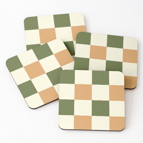 Item preview, Checkered //Retro Checkerboard // Soft Olive Green // Terracotta // Geometric //Plaid // Xlarge designed and sold by DColourMuse.