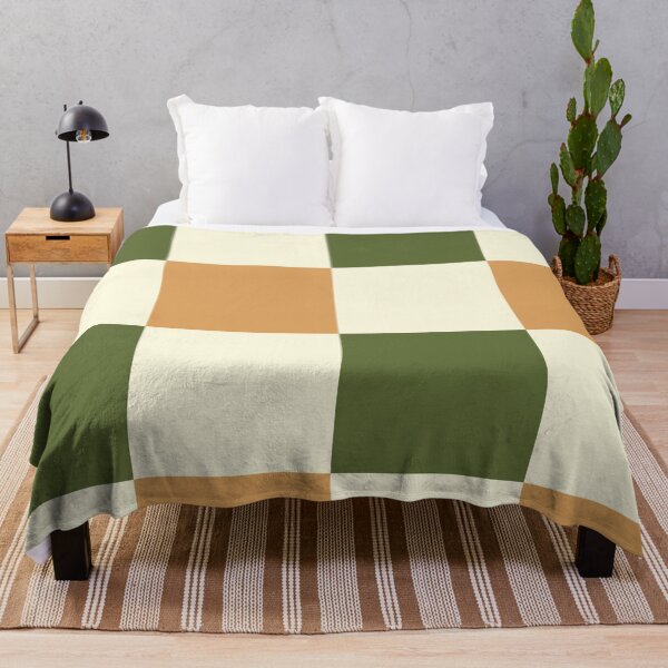 Item preview, Checkered //Retro Checkerboard // Soft Olive Green // Terracotta // Geometric //Plaid // Xlarge designed and sold by DColourMuse.