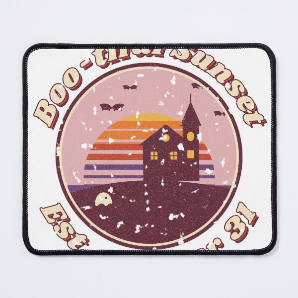 Item preview, Boo-tiful Sunset Retro Haunted House Halloween designed and sold by somebasic.