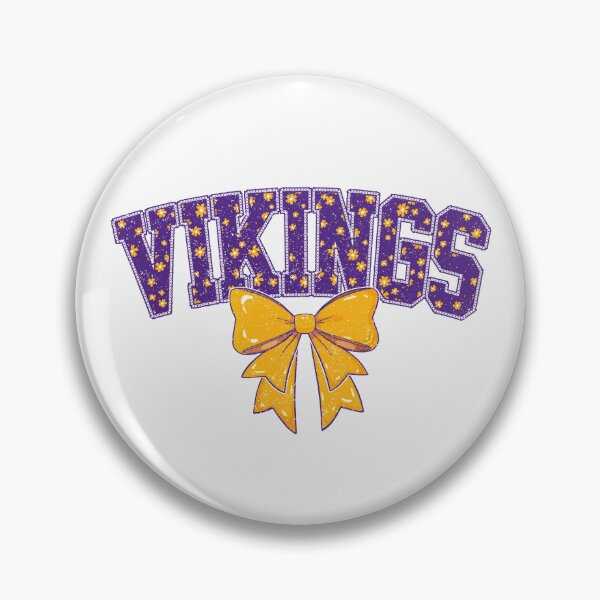 Item preview, Vikings Floral Coquette Bow Football Fan Spirit designed and sold by RockTheFeal.