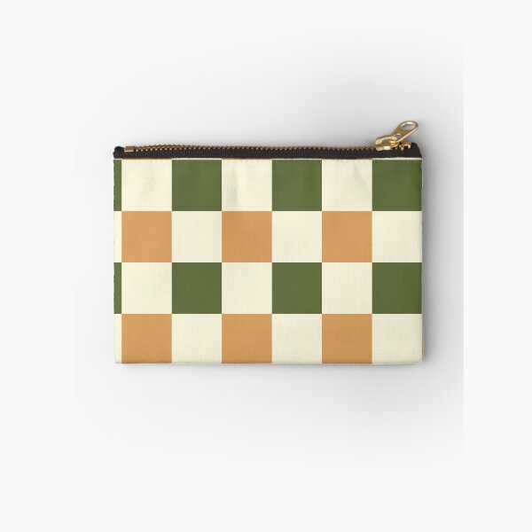 Item preview, Checkered //Retro Checkerboard // Soft Olive Green // Terracotta // Geometric //Plaid // large designed and sold by DColourMuse.