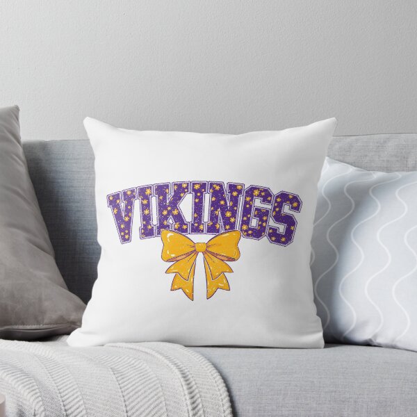 Item preview, Vikings Floral Coquette Bow Football Fan Spirit designed and sold by RockTheFeal.