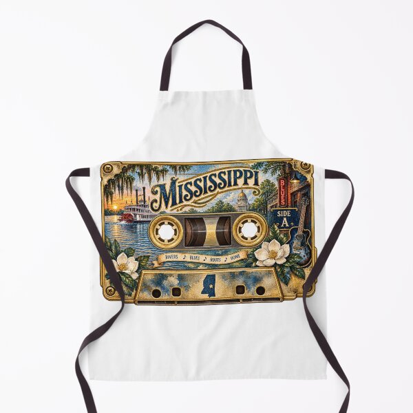Item preview, Mississippi Retro Cassette Tape designed and sold by Whimspired By Paxx.