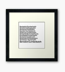 Benedict Cumberbatch Framed Print