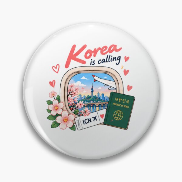 Item preview, Korea Is Calling Shirt, Korea Travel Tee, Seoul Lover Gift, South Korea Vacation Shirt, Korean Travel Gift for Women designed and sold by SunAndJune.