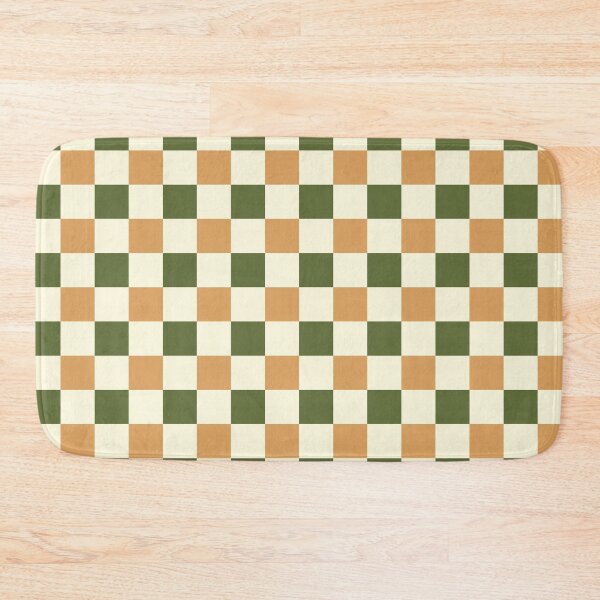 Item preview, Checkered //Retro Checkerboard // Soft Olive Green // Terracotta // Geometric //Plaid // Medium  designed and sold by DColourMuse.