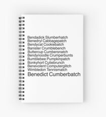 Benedict Cumberbatch Spiral Notebook