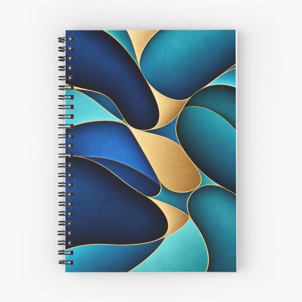 Item preview, Navy & Camel light blue Abstract Organic Pattern – Luxury Home Decor designed and sold by Swanny's Custom T-shirt and Gift Designs.