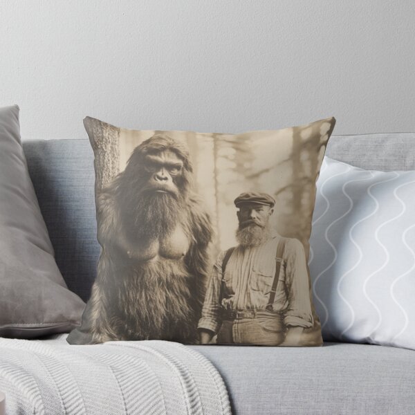 Item preview, Vintage Bigfoot & Lumberjack Cryptid Photograph designed and sold by GSizzle1.