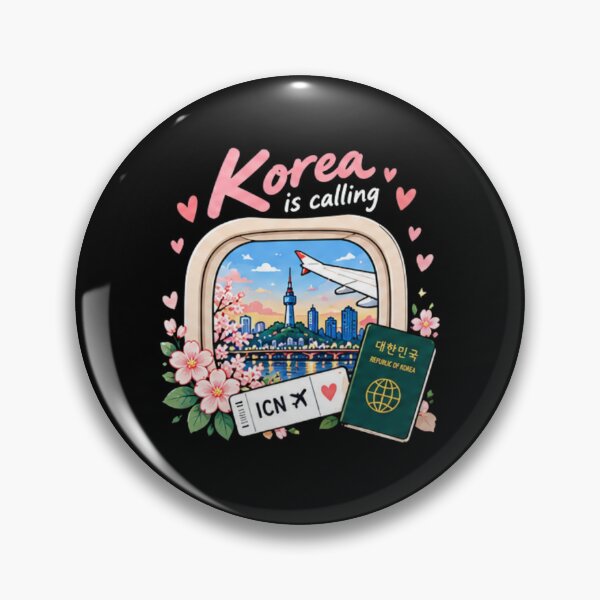 Item preview, Korea Is Calling Shirt, Korea Travel Tee, Seoul Lover Gift, South Korea Vacation Shirt, Korean Travel Gift for Women designed and sold by SunAndJune.