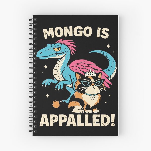 Item preview, Mongo Is Appalled Distressed Dinosaur and Cat designed and sold by Niykos570.