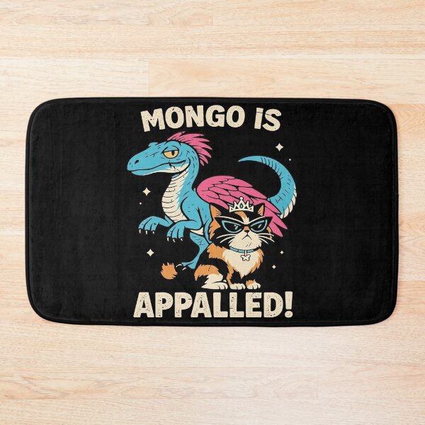 Item preview, Mongo Is Appalled Distressed Dinosaur and Cat designed and sold by Niykos570.
