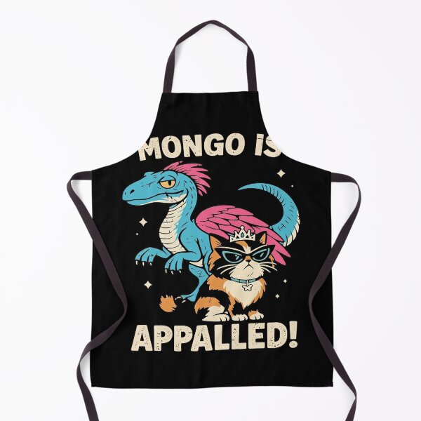 Item preview, Mongo Is Appalled Distressed Dinosaur and Cat designed and sold by Niykos570.