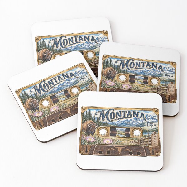 Item preview, Montana Retro Cassette Tape designed and sold by Whimspired By Paxx.