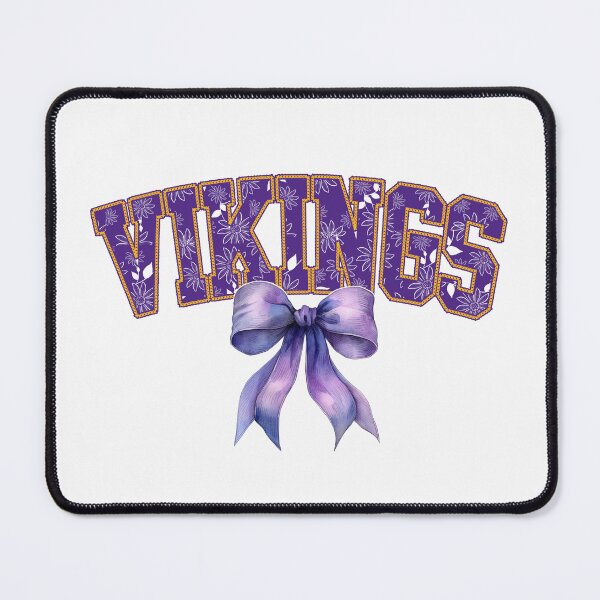 Item preview,  Vikings Floral Coquette Bow For Minnesota Football Fans designed and sold by Floral Vintage.