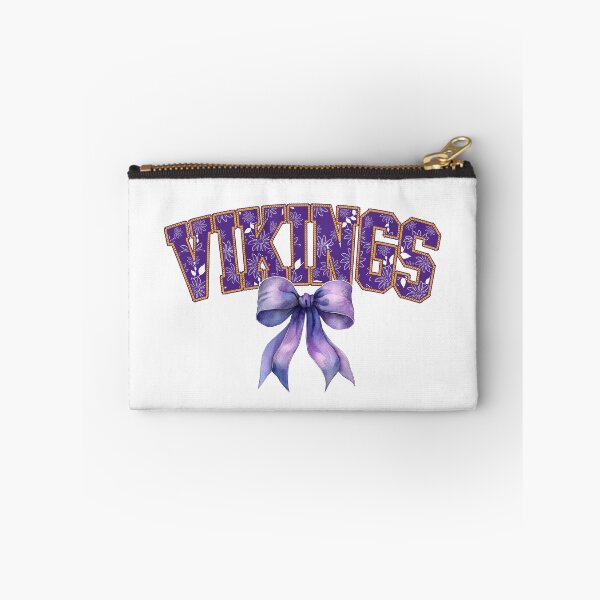 Item preview,  Vikings Floral Coquette Bow For Minnesota Football Fans designed and sold by Floral Vintage.