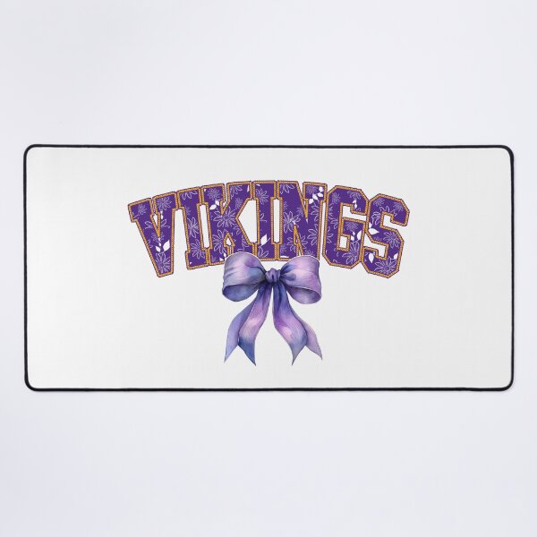 Item preview, Vikings Floral Coquette Bow For Minnesota Football Fans designed and sold by Floral Vintage.