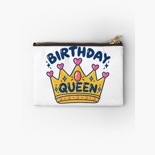 Item preview, Birthday Queen with Crown and Pink Hearts designed and sold by skyartdesign.