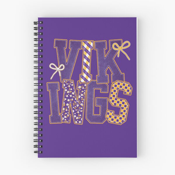 Item preview, Vikings Floral Coquette Bow Denim-effect Football Team Spirit designed and sold by RockTheFeal.