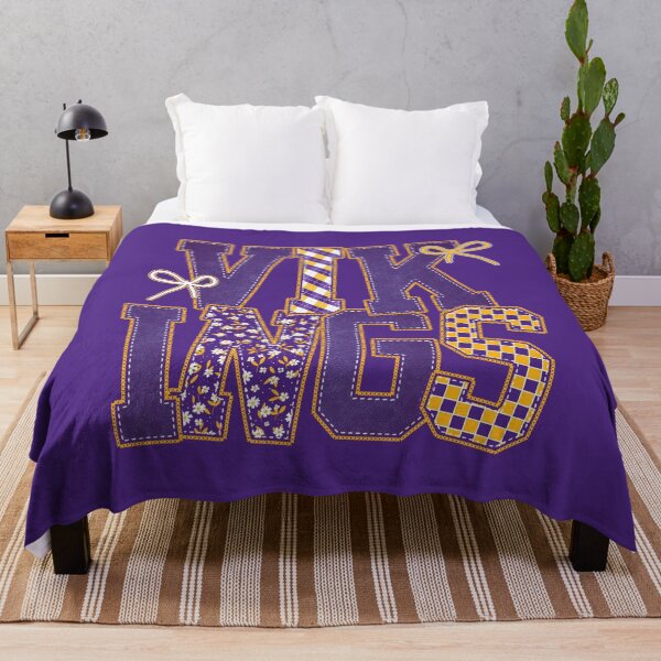 Item preview, Vikings Floral Coquette Bow Denim-effect Football Team Spirit designed and sold by RockTheFeal.