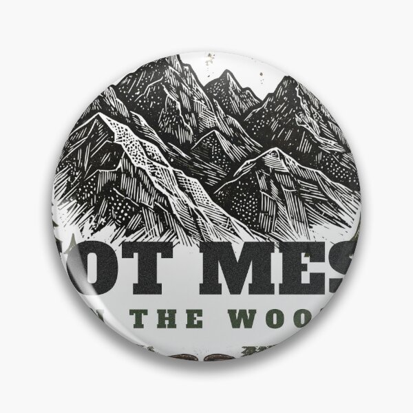 Item preview, Hot Mess in the Woods — Hiking Boots Mountain Art designed and sold by FitEnvy.