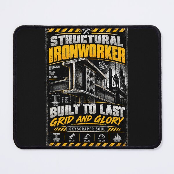 Item preview, Structural Iron worker Built To Last Steel Shirt designed and sold by StudioBilly3000.