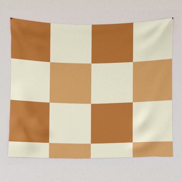 Item preview, Checkered //Retro Checkerboard // Warm Burnt Orange Terracotta // sunset Geometric //Plaid // Xlarge designed and sold by DColourMuse.