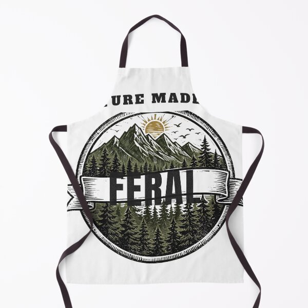 Item preview, Nature Made Me Feral — Pine Forest Mountain Badge designed and sold by FitEnvy.