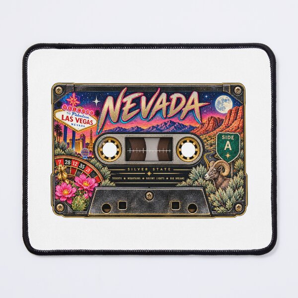 Item preview, Nevada Retro Cassette Tape designed and sold by Whimspired By Paxx.