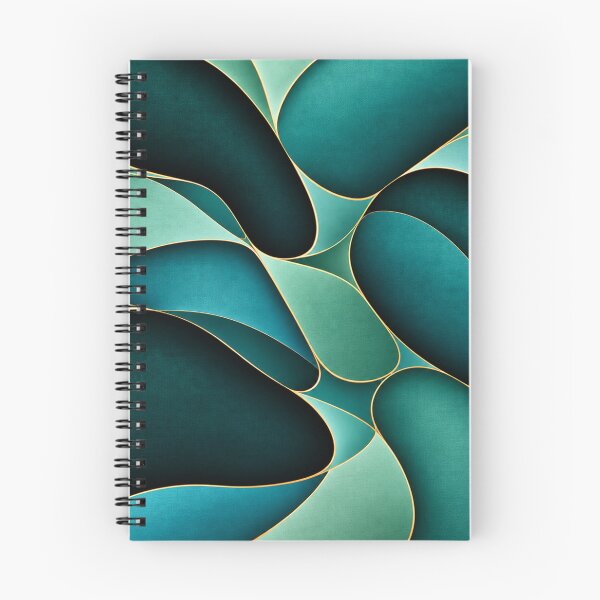 Item preview, Teal & Jade Flow – Luxury Abstract Geometric Pattern designed and sold by Swanny's Custom T-shirt and Gift Designs.