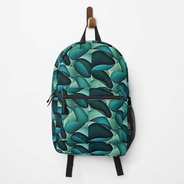 Item preview, Teal & Jade Flow – Luxury Abstract Geometric Pattern designed and sold by Swanny's Custom T-shirt and Gift Designs.