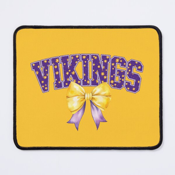 Item preview, Vikings Floral Coquette Bow Football Fan Spirit designed and sold by RockTheFeal.