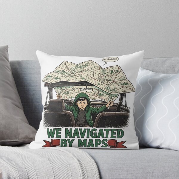 Item preview, We Navigated By Maps Funny Road Trip Shirt designed and sold by Hearth & Hue.