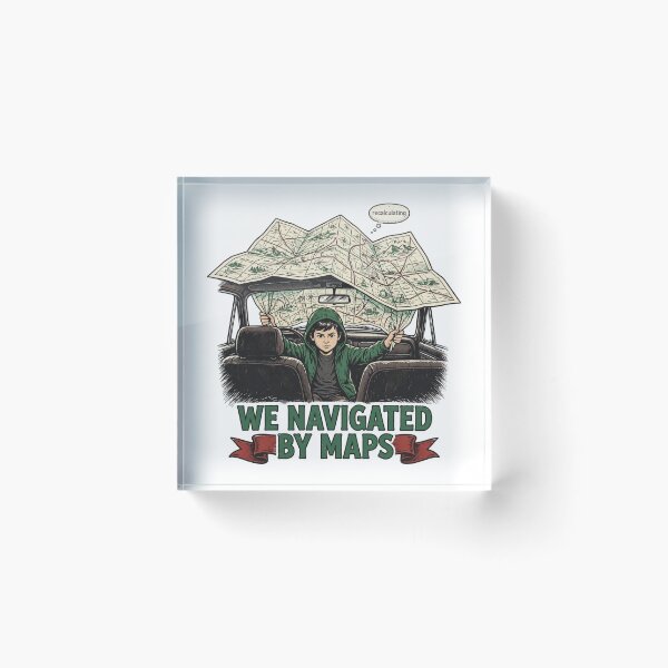 Item preview, We Navigated By Maps Funny Road Trip Shirt designed and sold by Hearth & Hue.
