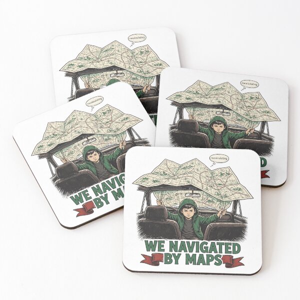 Item preview, We Navigated By Maps Funny Road Trip Shirt designed and sold by Hearth & Hue.