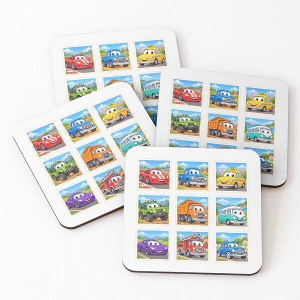 Item preview, Cute Cartoon Cars and Trucks designed and sold by naragonkanok.