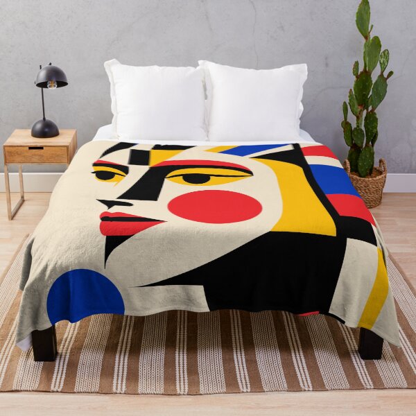 Item preview, Radiant Profile — Bauhaus Geometric Woman Portrait designed and sold by RamyGallery.