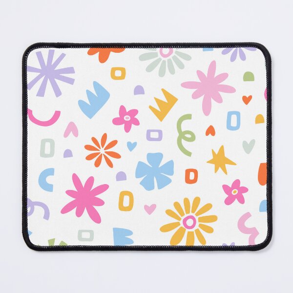 Item preview, Retro Groovy Abstract Floral Pattern Whimsical Funky Shapes designed and sold by SkeletonsDanger.