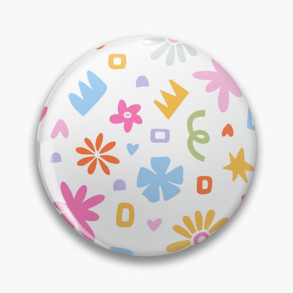 Item preview, Retro Groovy Abstract Floral Pattern Whimsical Funky Shapes designed and sold by SkeletonsDanger.