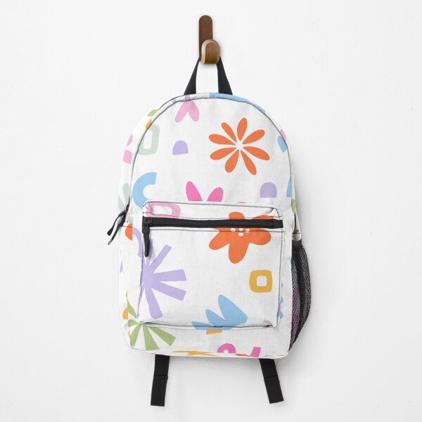 Item preview, Retro Groovy Abstract Floral Pattern Whimsical Funky Shapes designed and sold by SkeletonsDanger.