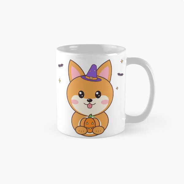 Item preview, Cute Corgi Witch Halloween Pumpkin – Kawaii Dog Art designed and sold by DoodleWoofs.