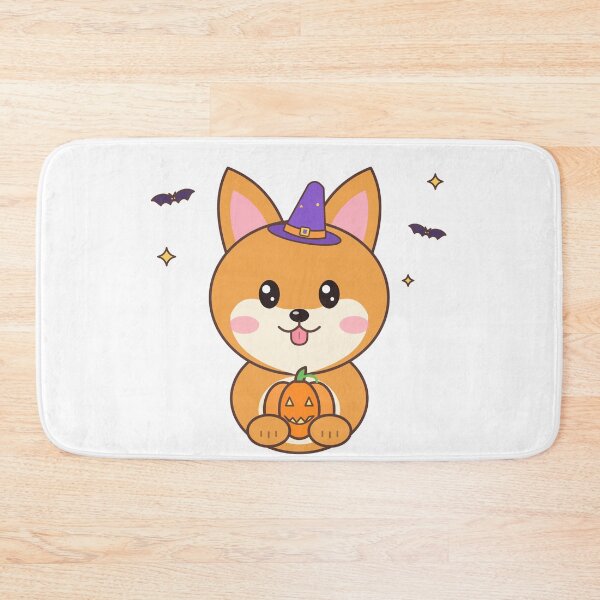 Item preview, Cute Corgi Witch Halloween Pumpkin – Kawaii Dog Art designed and sold by DoodleWoofs.