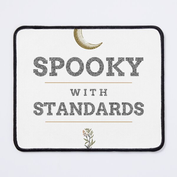 Item preview, Spooky With Standards Minimalist T-Shirt designed and sold by FitEnvy.