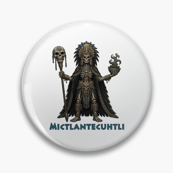 Item preview, Mictlantecuhtli, the Mexica (Aztec) God of the Underworld designed and sold by ArteTeoma.