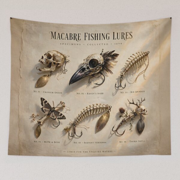 Item preview, 6 Macabre Fishing Lures designed and sold by PictureNZ.