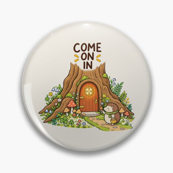 Item preview, Come On In | Cozy Whimsical Treehouse Cottage Illustration designed and sold by MrDev.