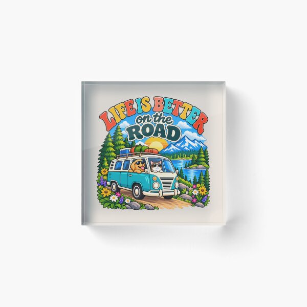Item preview, Life Is Better on the Road - Camping Adventure designed and sold by Myra365Art.