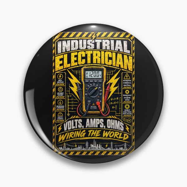 Item preview, Industrial Electrician Volts Amps Wiring World Shirt designed and sold by StudioBilly3000.