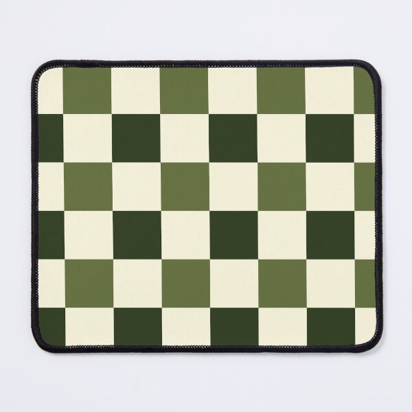 Item preview, Checkered //Retro Checkerboard // Moss Forest Green // Geometric //Plaid // large designed and sold by DColourMuse.
